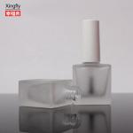 Empty 10ml Gel Nail Polish Bottle OEM Square Glass Bottle With Brush