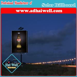 Quality Solar Power LED Spotlight Advertising Unipole Billboard wholesale