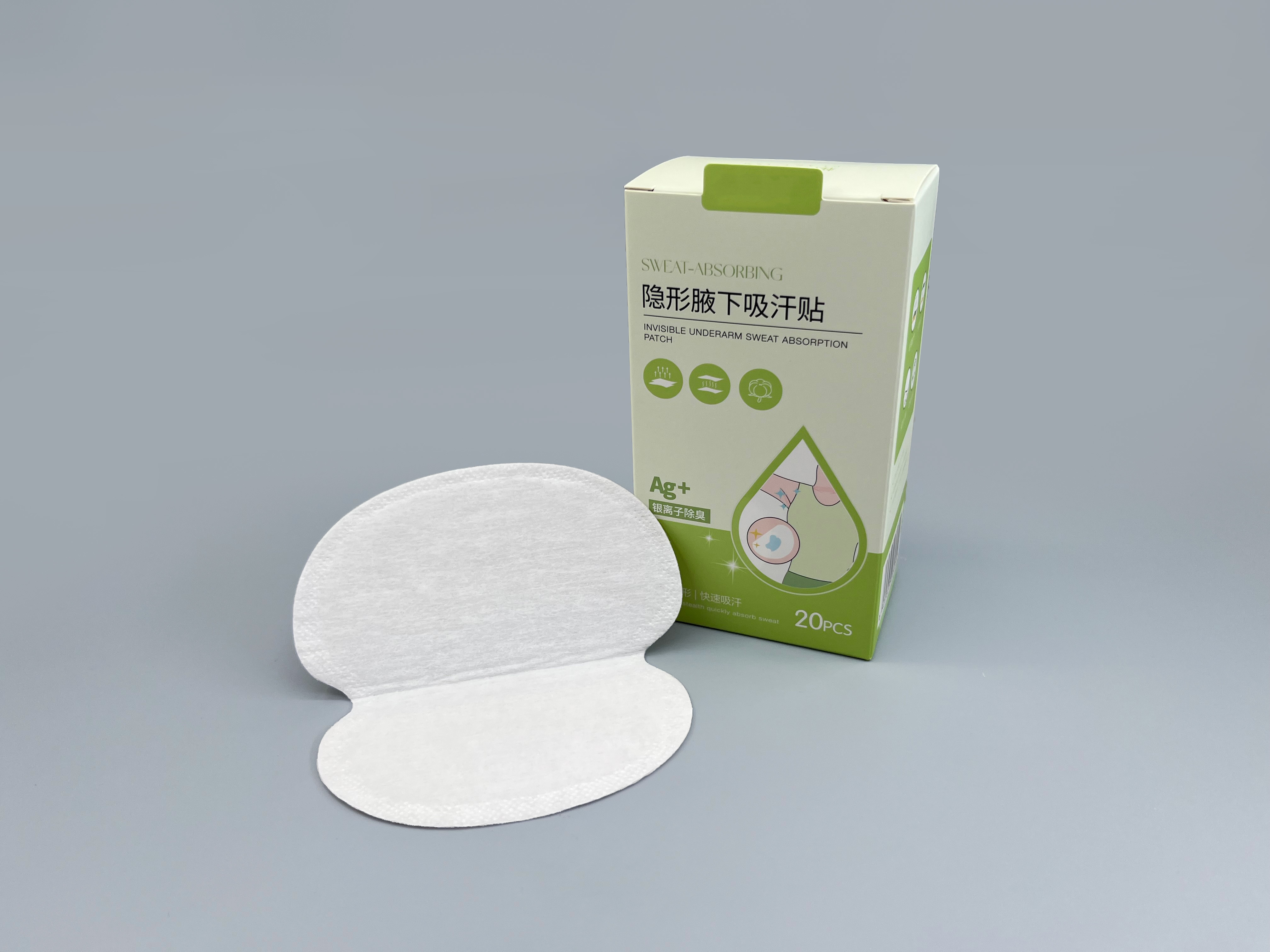 Non Washable Disposable Underarm Perspiration Pads Convenient Dryness