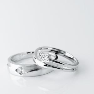 Quality Heart Design Men18.5 Women11 Anniversary Couple Rings wholesale