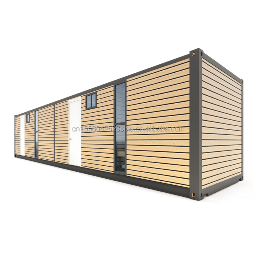 Hotel 40 Feet 2 Bedroom Living Container House Customized Color Prefab Premade Modular Tiny Movable Shipping Portable Homes