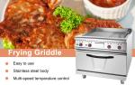 Commercial Electric Restaurant Cooking Equipment with Stainless Steel Griddle