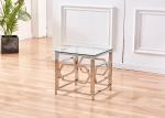 Beautifully 13kgs 0.056CBM Square Glass Side Table