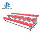 Solid Structure Steel / Aluminum Stadium Bleachers Strong Quick Installation