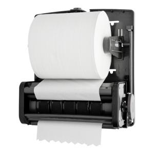 Quality White color, ABS Plastic, Mechanical Auto Cut Roll Paper Towel Dispenser for 20cm wide roll wholesale
