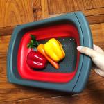 Kitchen Collapsible Colander Over The Sink Strainer 6 Quart Capacity Dishwasher
