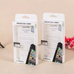 Quality Mobile Phone White Folding PVC Clear Plastic Packaging Boxes wholesale