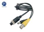 Extension Four Pin Aviation Cable Connector M12 RCA For CCTV Camera