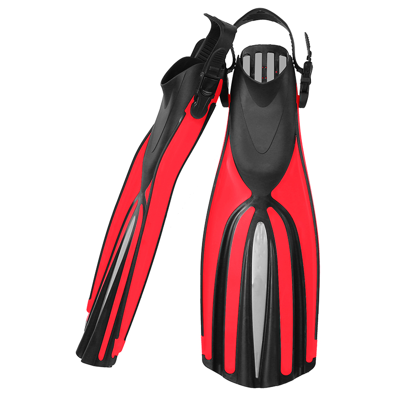 TPR PP Long Blade Scuba Diver Flipper Full Foot Fins For Flex Freediving Spearfishing