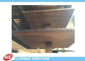 Quality 4 shelves garment display stand good quality solid wood made matte painted wholesale