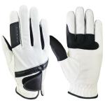 PU Palm Velcro Cuff Firm Fitting Equestrian Gloves For Ladies