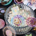 Vintage Plant Gilded PET Sticker Aesthetic Planning Sticker DIY Handmade