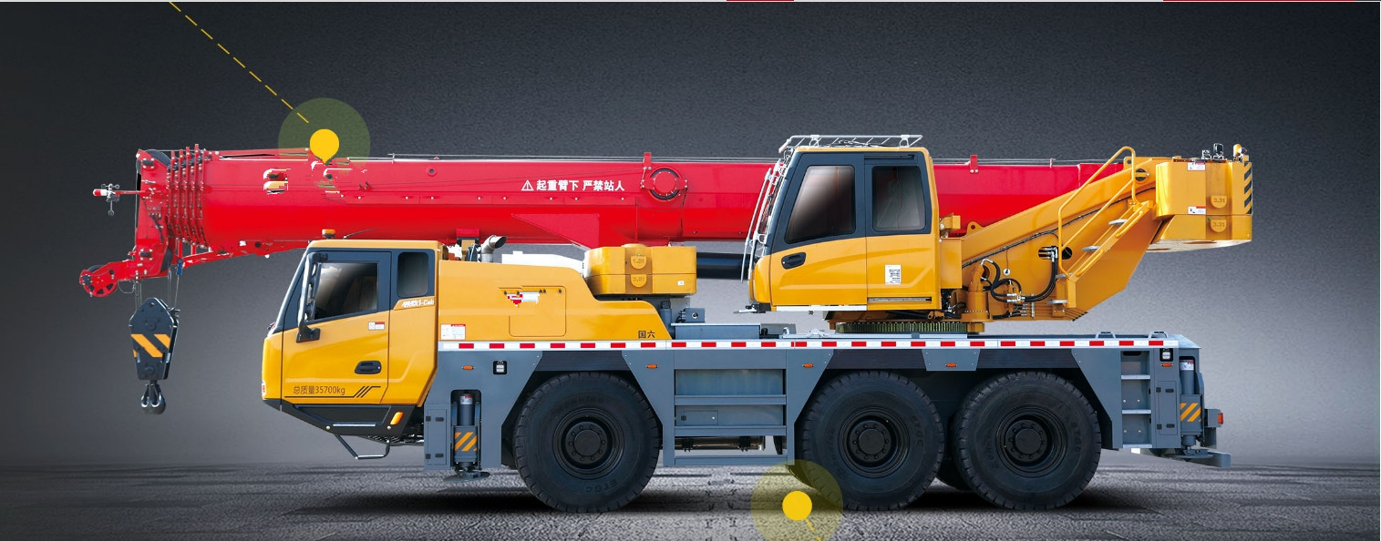 Hoisting Machinery Truck Mounted Mobile Crane 30 40 50 80 100 150 200 Tons Cranes Vehicle