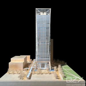 Quality Scale Office Miniature Building Models Aedas 1:200 Etching OEM wholesale