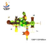 Preschool Equipment Children Plastic Slide Outdoor PVC Coated GS Certified
