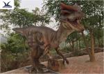 Giant Dilophosaurus Model Outdoor Dinosaur Yard Art Customize Color / Size