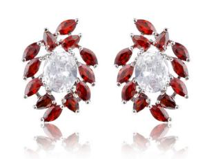 Quality Zircon earrings handmade earrings inlaid boutique women wholesale