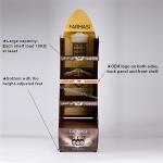 Strong Metal 4 Layers Custom Design Advertising Poster Product Display Stand