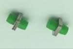 FC APC fiber opitc adapter simplex singmode green