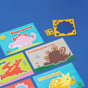 Quality Soft Elastic 3D Cartoon Stickers PVC Foamed Leather EVA Foam Stickers 2mm wholesale