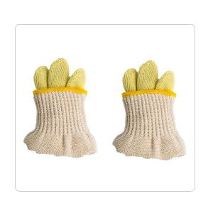 Quality Yellow Aramid Fiber Cotton Heat Resistant Gloves wholesale