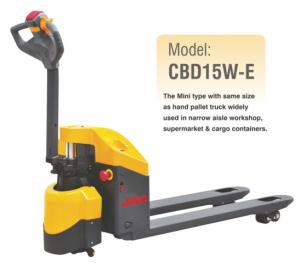 Quality Electric Pallet Jack With 1500KGS Lifting Capacity , CBD15W-E , Economic Model wholesale