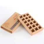 Sliding Cover Kraft Paper Gift Boxes with a Grid Draw
