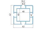 Natural Color Brushed 60 Series Aluminum Wood Grain Electrophoresis
