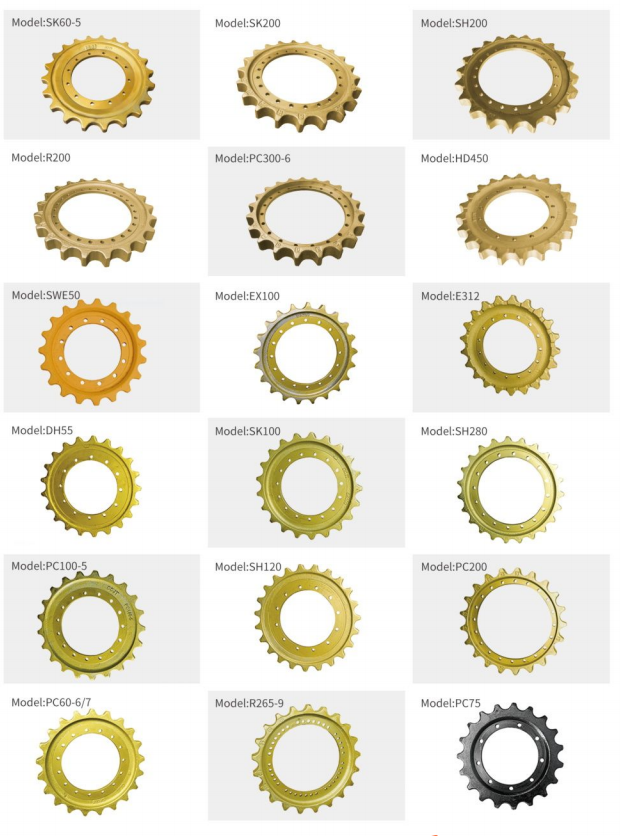 Excavator sprocket Komatsu PC60-5 PC60-7 E55 E120 E312 E320 for excavator Drive sprocket
