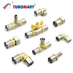Brass Press Fit Fittings Plumbing Pex Connectors Corrosion Resistant