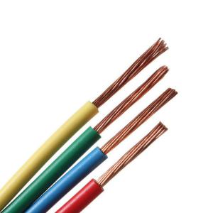 Quality Single 1.5mm 2.5mm 4mm 6mm Stranded Copper Conductor Flexible PVC Insulation Wire wholesale