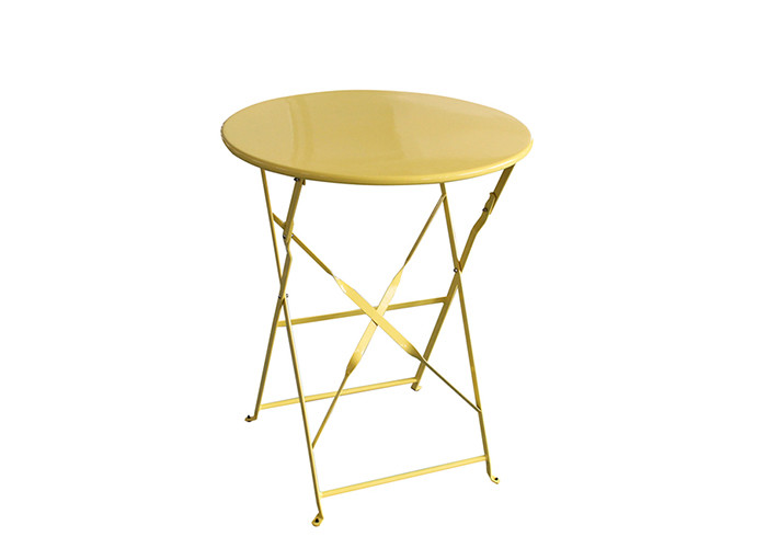 Full Steel Folding Table 60x71cm Outdoor Indoor for Patio
