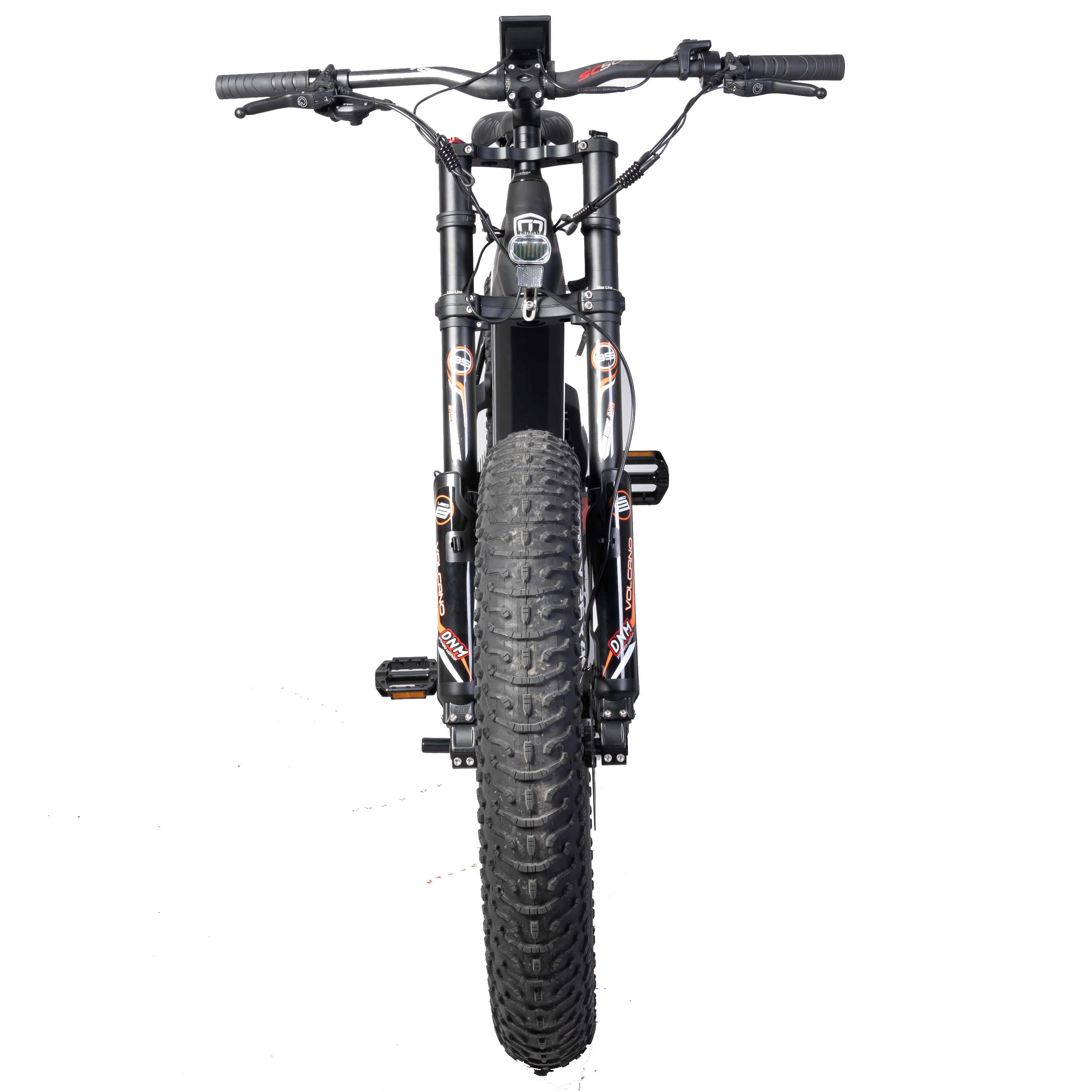 26" Carbon Fiber Full Suspension Mountain Ebike with 48v 750w MID Motor and Fat Tires