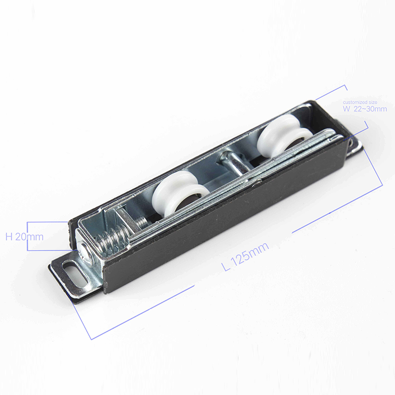 19-28mm Width Sliding Door Roller Made of Durable Stainless Steel for PP Outer Frame