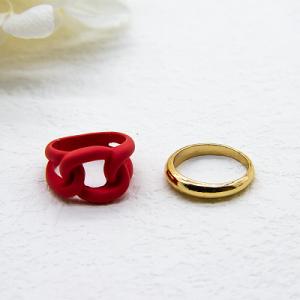 Quality Gold Plated Women Wedding Rings Sterling Silver / Stainless Steel Gemstone Fashion Rings wholesale