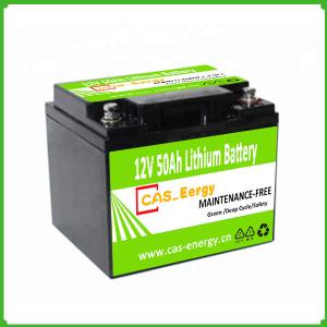 Quality 50Ah Street Light Lithium Ion Lifepo4 12V 50AH 20AH Phosphate Solar Battery wholesale
