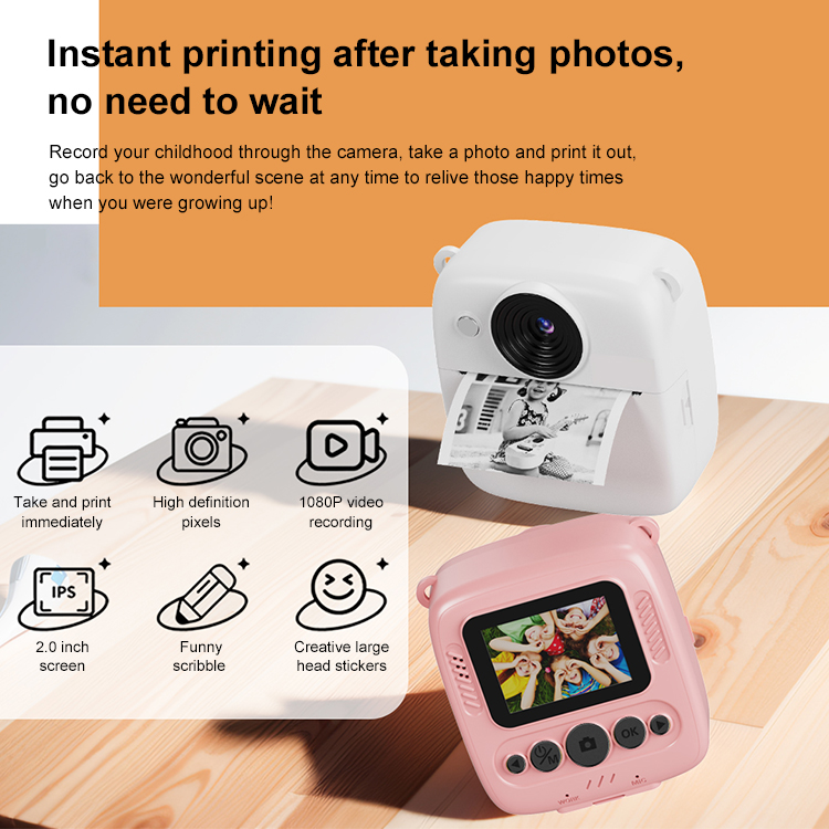 X11S Mini Dual Lens Kids Camera 1080P Bunny Cartoon Children Camera Adorable Toy Kids Selfie Digital Camera As Gift Prize