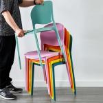 Colorful Modern Stackable Bedroom Dining Chair Made of PP Plastic for Kitchen