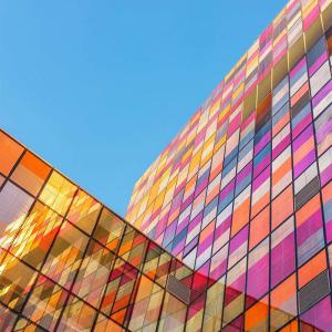 Quality 1.38m X 30m Building Window Film 2mil Colorful Decorative Window Film wholesale