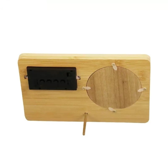 DIY Blank Sublimation Wooden Digital Clock Photo Frame For Sublimation Printing