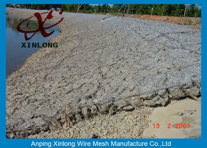 Professional Hexagonal Gabion Wire Mesh For Retaining Wall 2 - 4 Mm Wire Dia