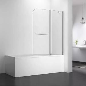 Quality OEM ODM Tempered Glass Shower Enclosure Hinged Folding Bathtub Screen wholesale