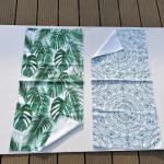 Customized logo microfiber beach towel factory direct