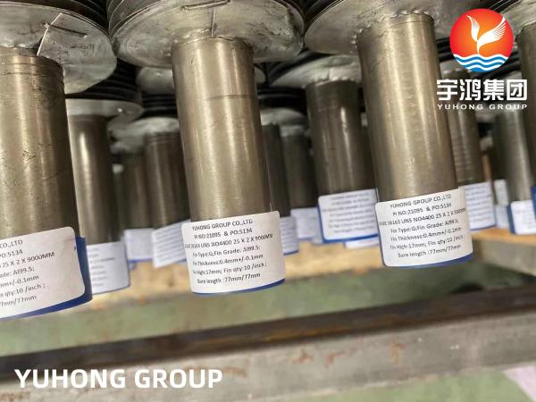 Embedded G Fin tube, ASTM B163 Monel 400 Copper Nickel Seamless Tube with Al