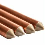 Threaded Copper Clad Earth Rod Solid Copper Ground Rod
