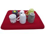38x50cm Solid Colors Microfiber Dish Drying Mat For Drying Dish Cups Bottles