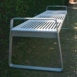 Quality Street Furnitures 1800L*575W*540H Mm White Iron Garden Bench wholesale