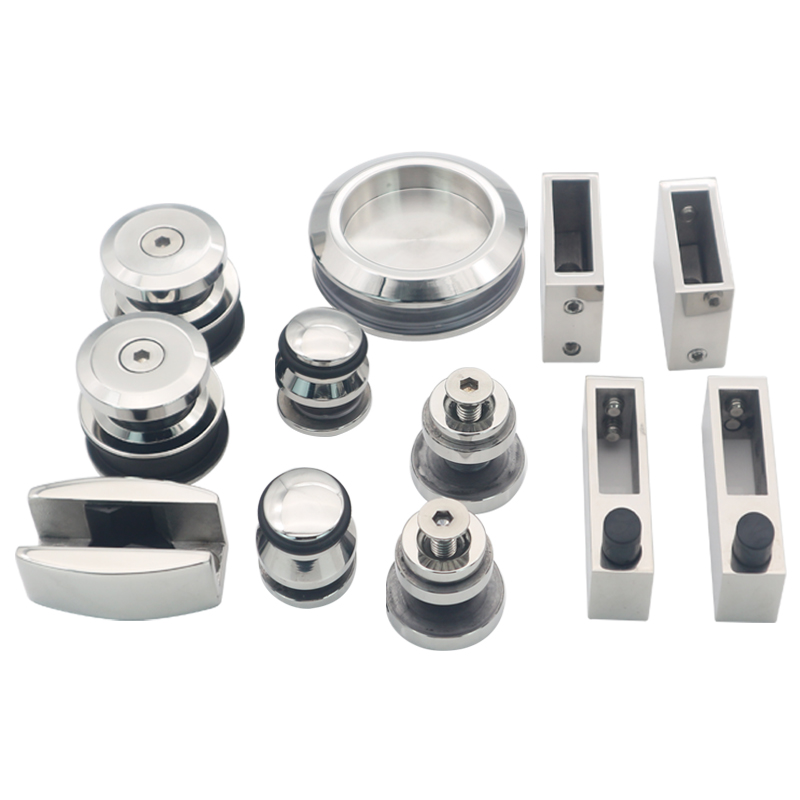 12MM Glass Tray Taky Round Bathroom System Hardware Sliding Glass Door Accessory Shower Room Enclosure Kit