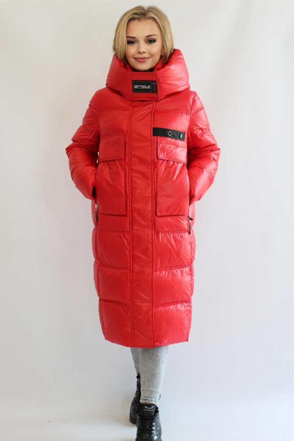 FODARLLOY Winter New Lady's Coat Pure Color Simple Lady's Winter Jacket Long Warm Women Down Cotton-padded Outwear