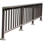 Outdoor Balcony Electrostatic Wrought Iron Guardrail Fence Railing Galvanised